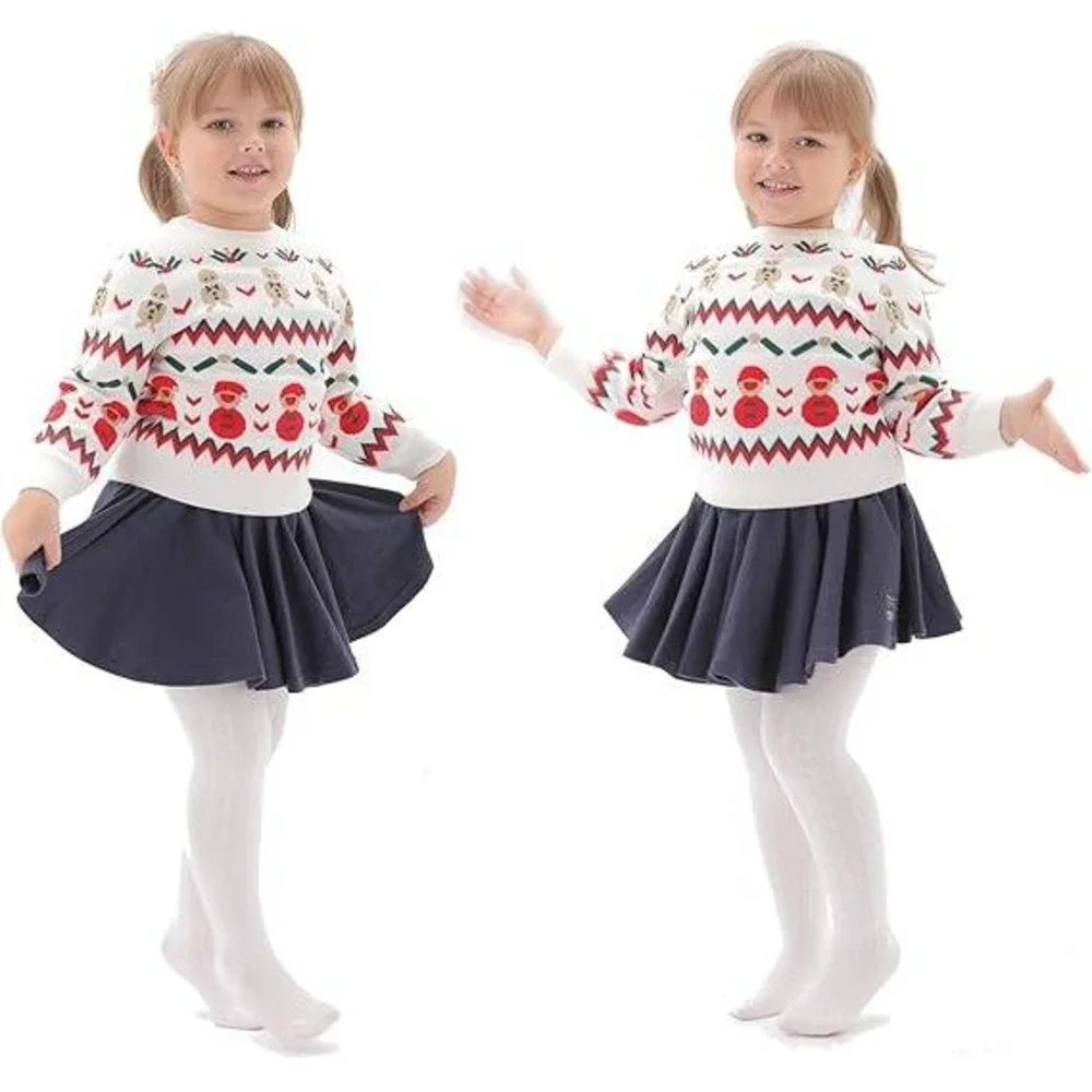 Set of 3 EPEIUS Baby Girl 12-24 Months Tights Thick Cable Knit Leggings Stocki